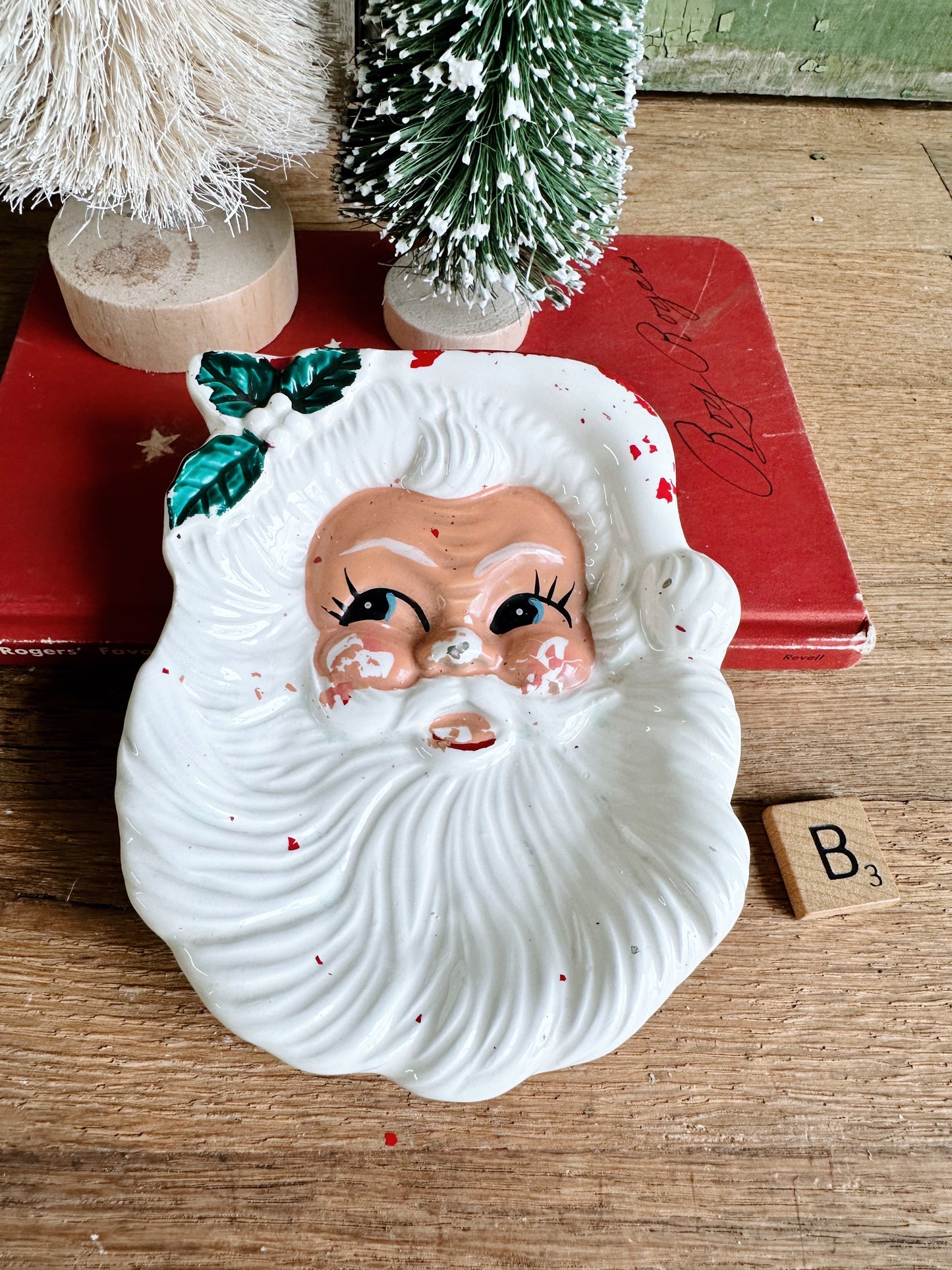 Vintage Santa Spoon Rest / Wall Hanging