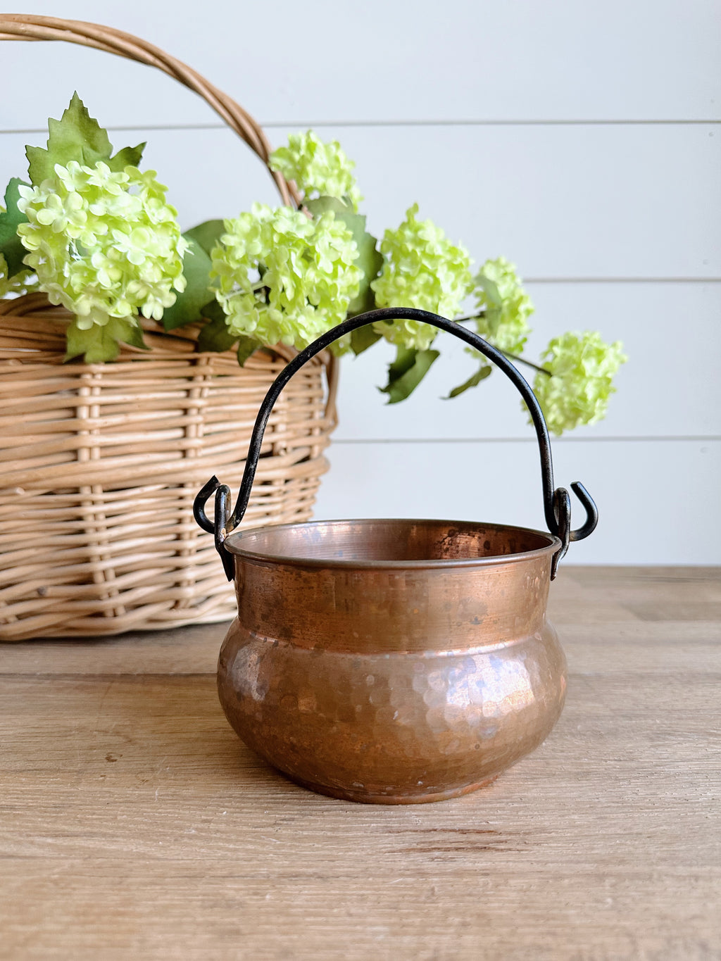 You Choose the Scent - Hammered Copper Pot Vintage Vessel Candle