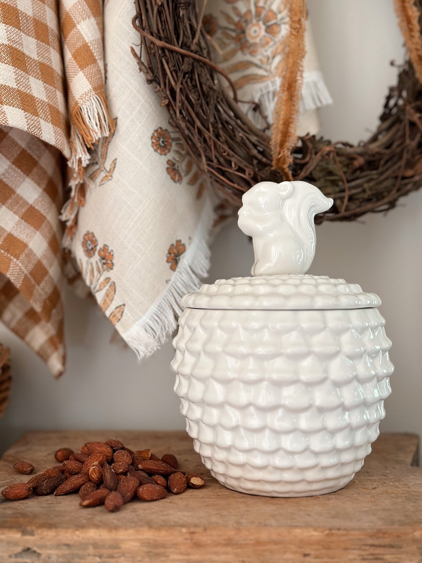 Porcelain Squirrel Canister