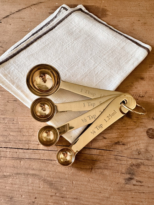 Gold Measuring Spoons Set of 4