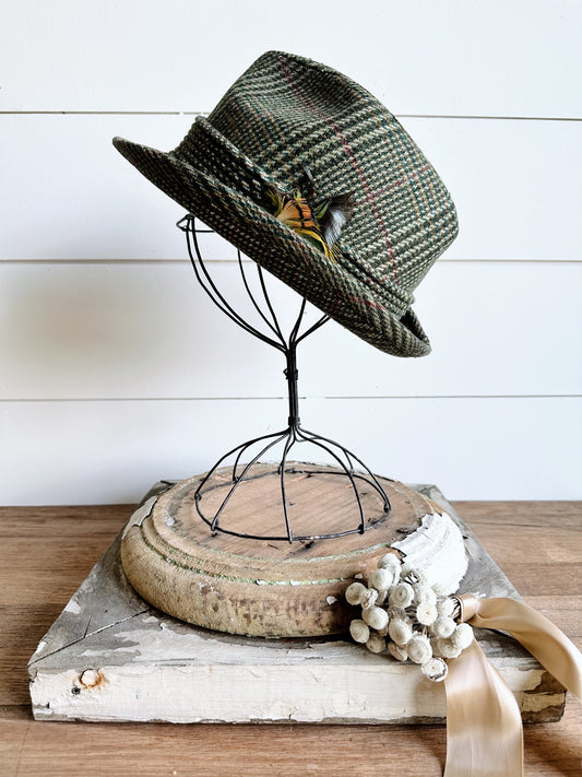 Vintage Fedora with Horse Detail