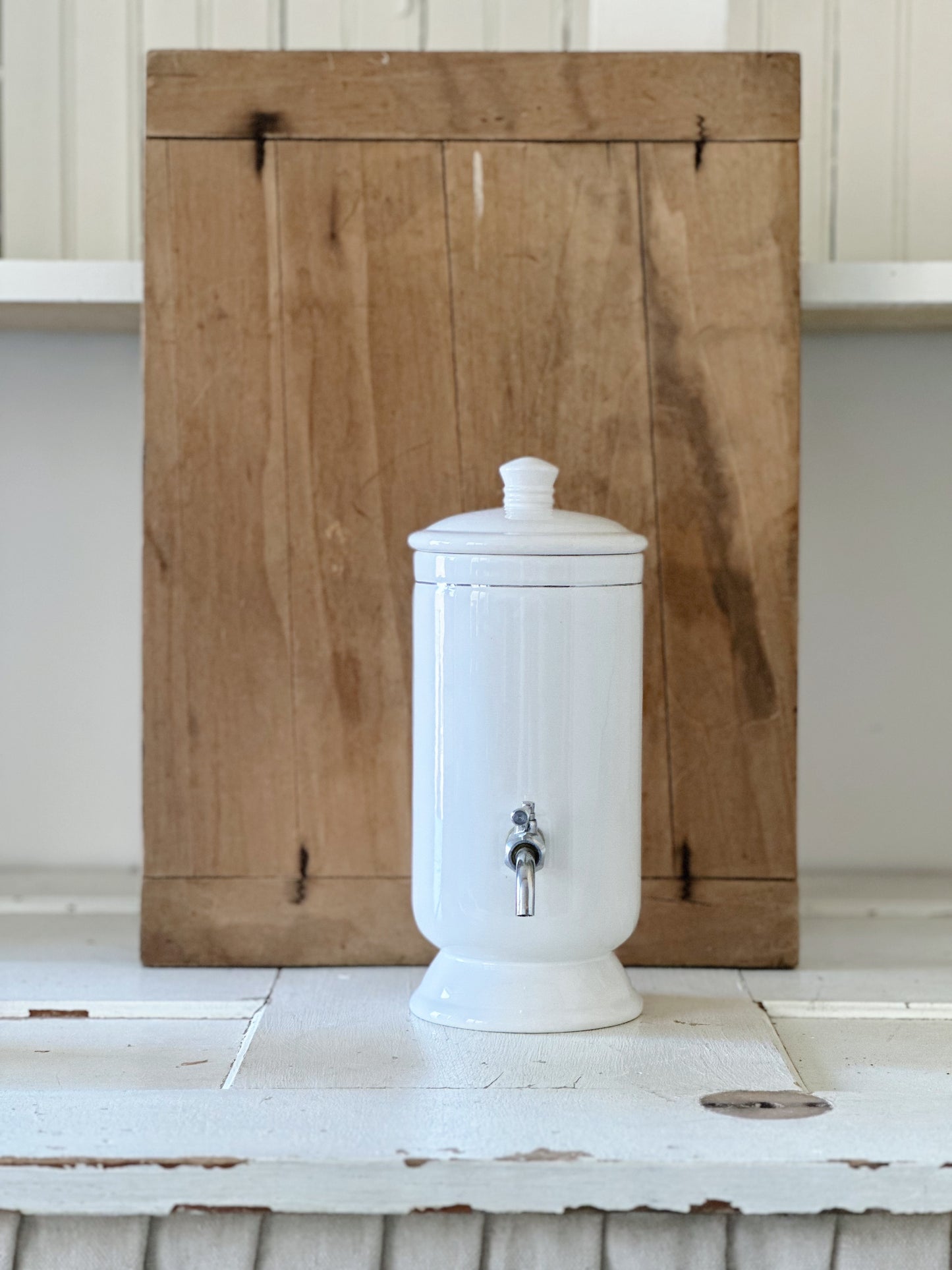 Vintage Porcelain Mouthwash Dispenser