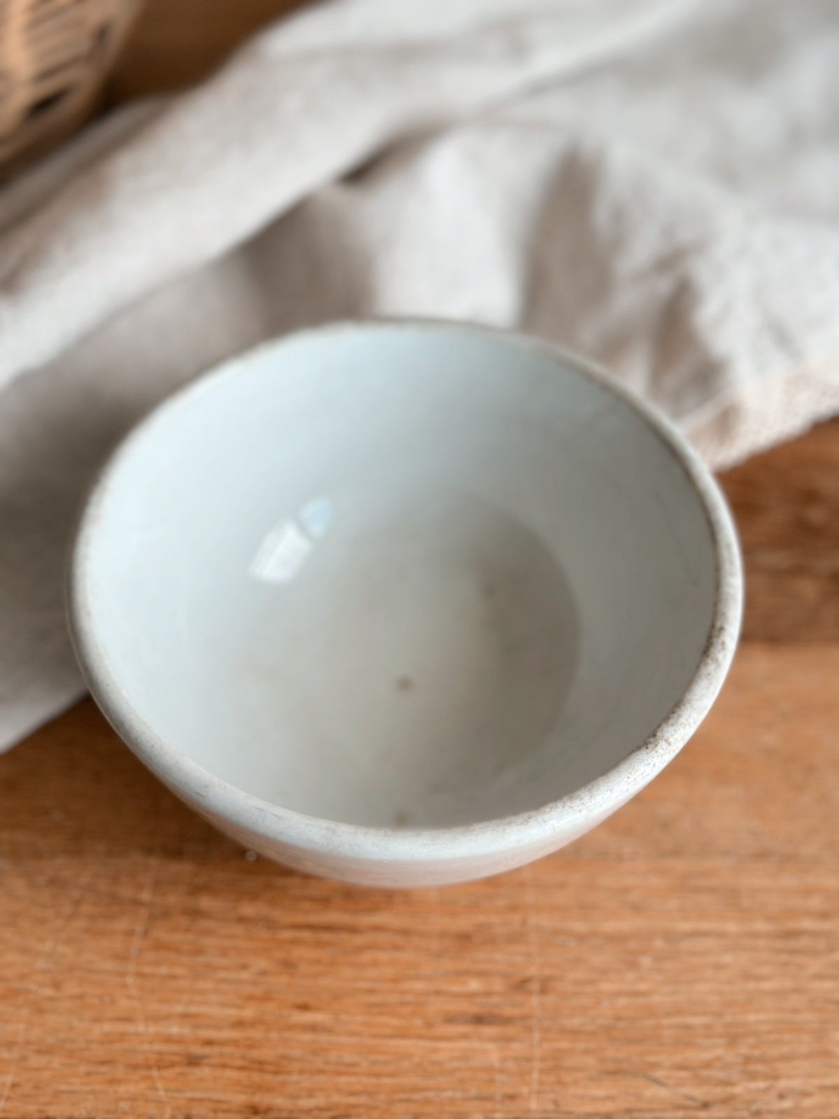 Chunky Antique Ironstone Bowl