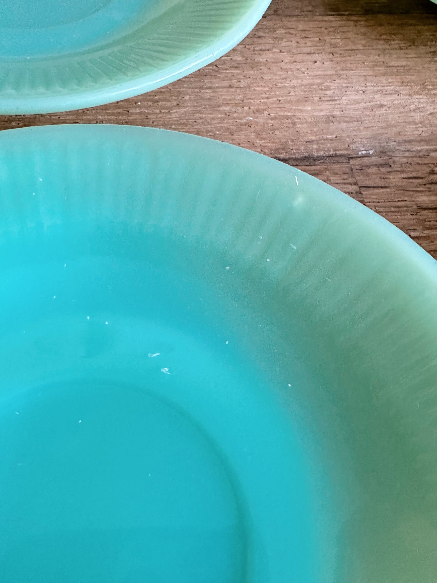 Set of Four Vintage Jadeite Saucers