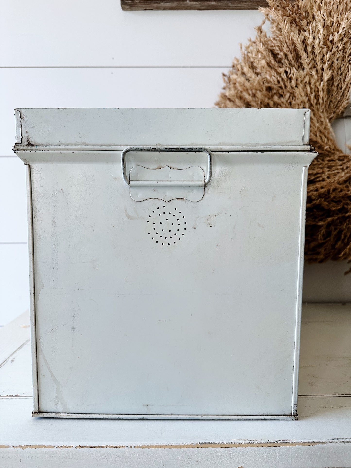 Vintage Metal Bread Box