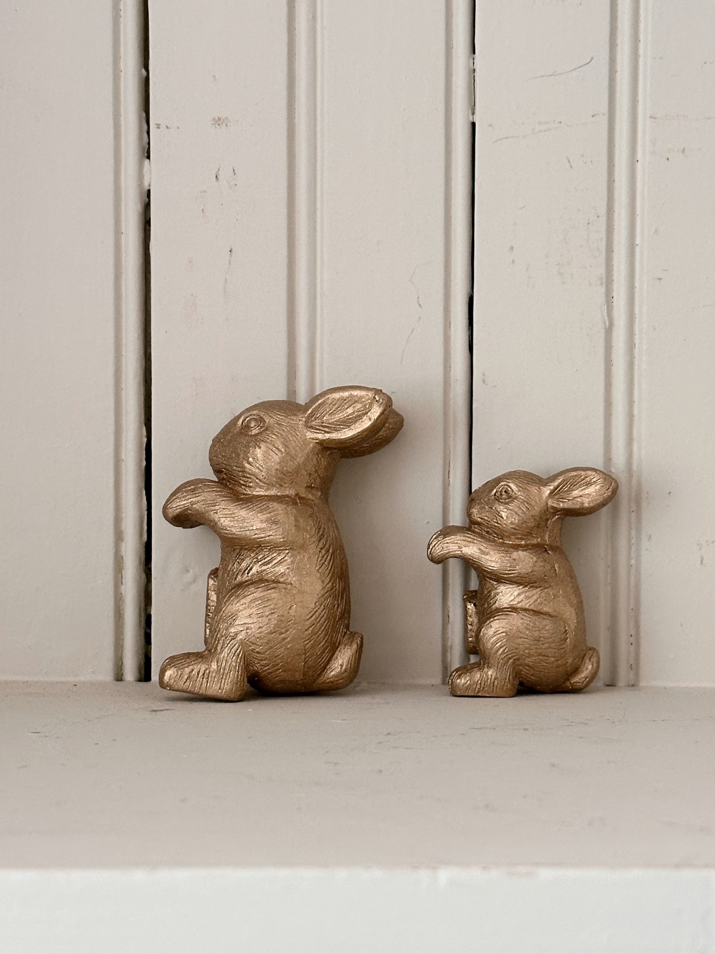 Set of Two Rabbit Flower Pot Hangers