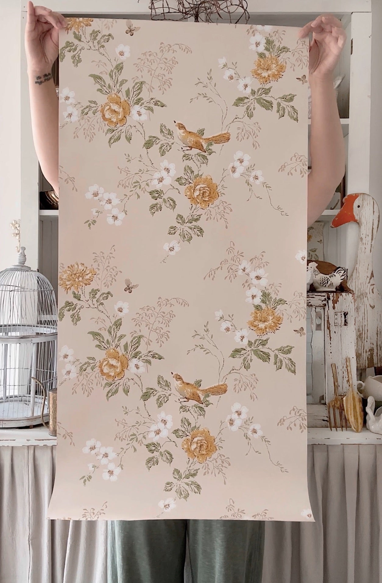 Length of Vintage Wallpaper