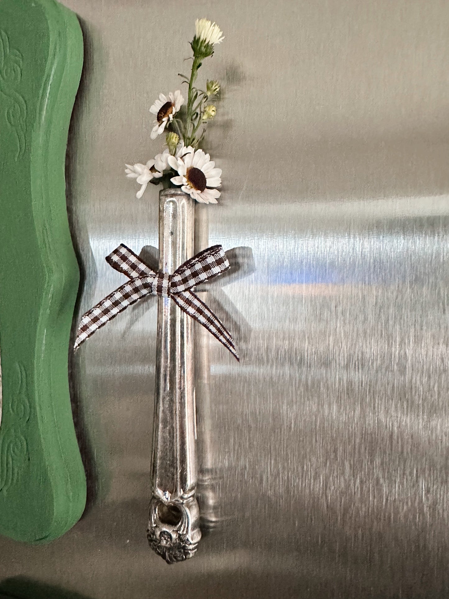 Salvage Silver Plate Vase Magnets