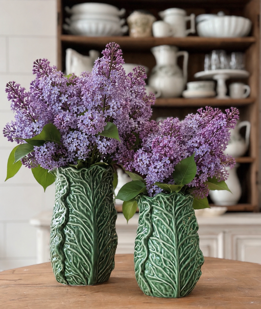 Cabbage Ware Vases