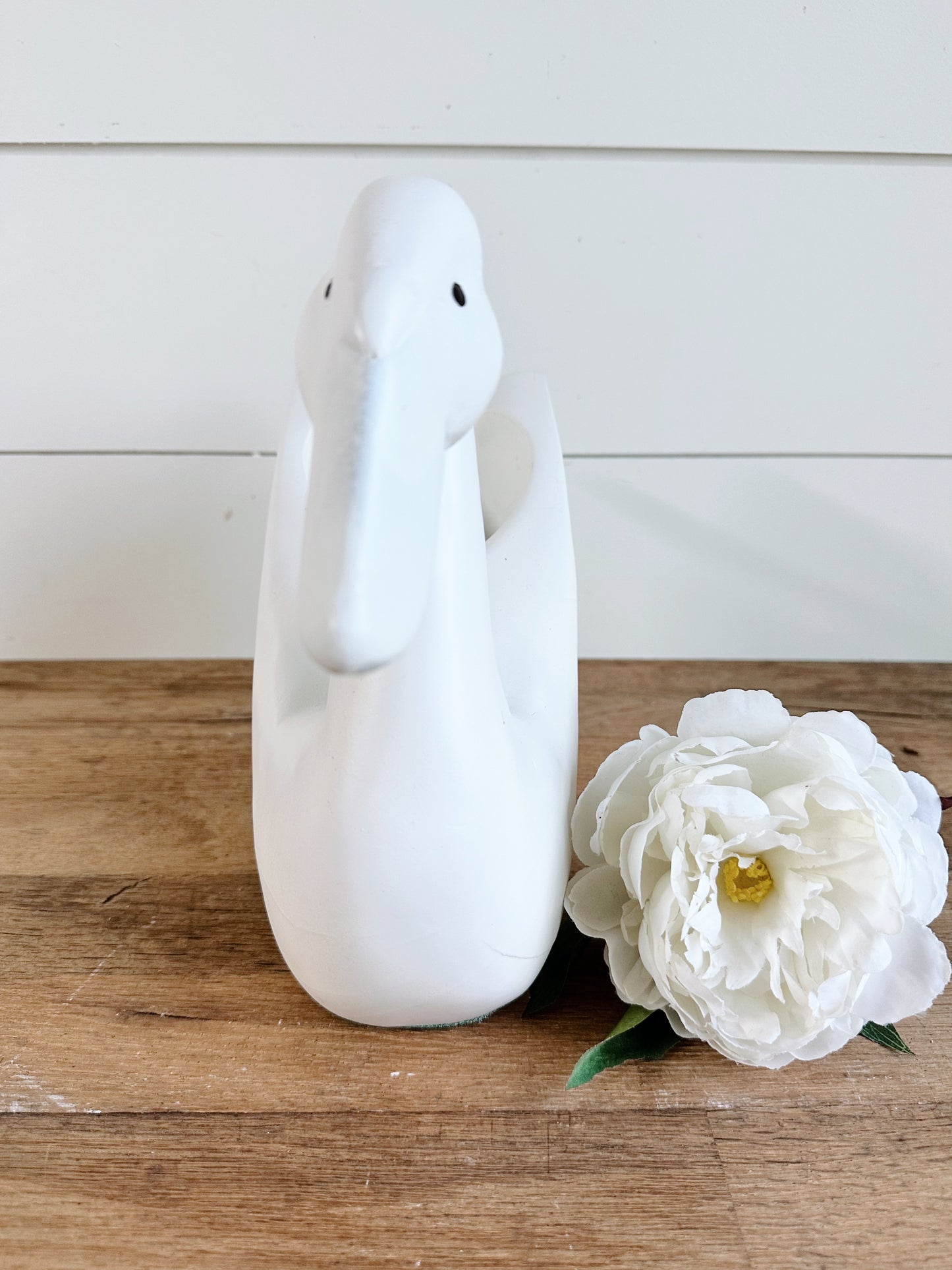 Wood Swan Planter