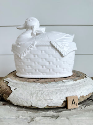 Vintage Duck on a Nest Tureen with Ladle (Japan)