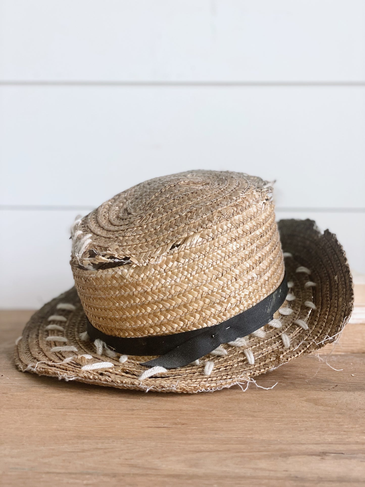 Authentic Tattered Amish Child’s Hat