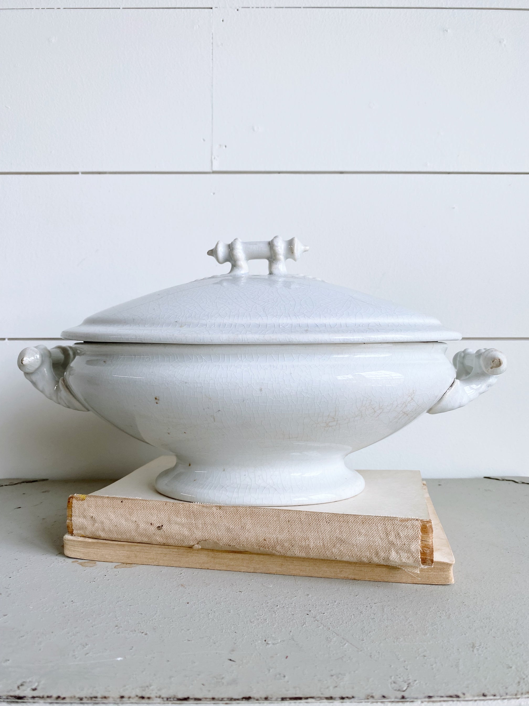 Antique Sebring Bros & Co Ironstone Tureen