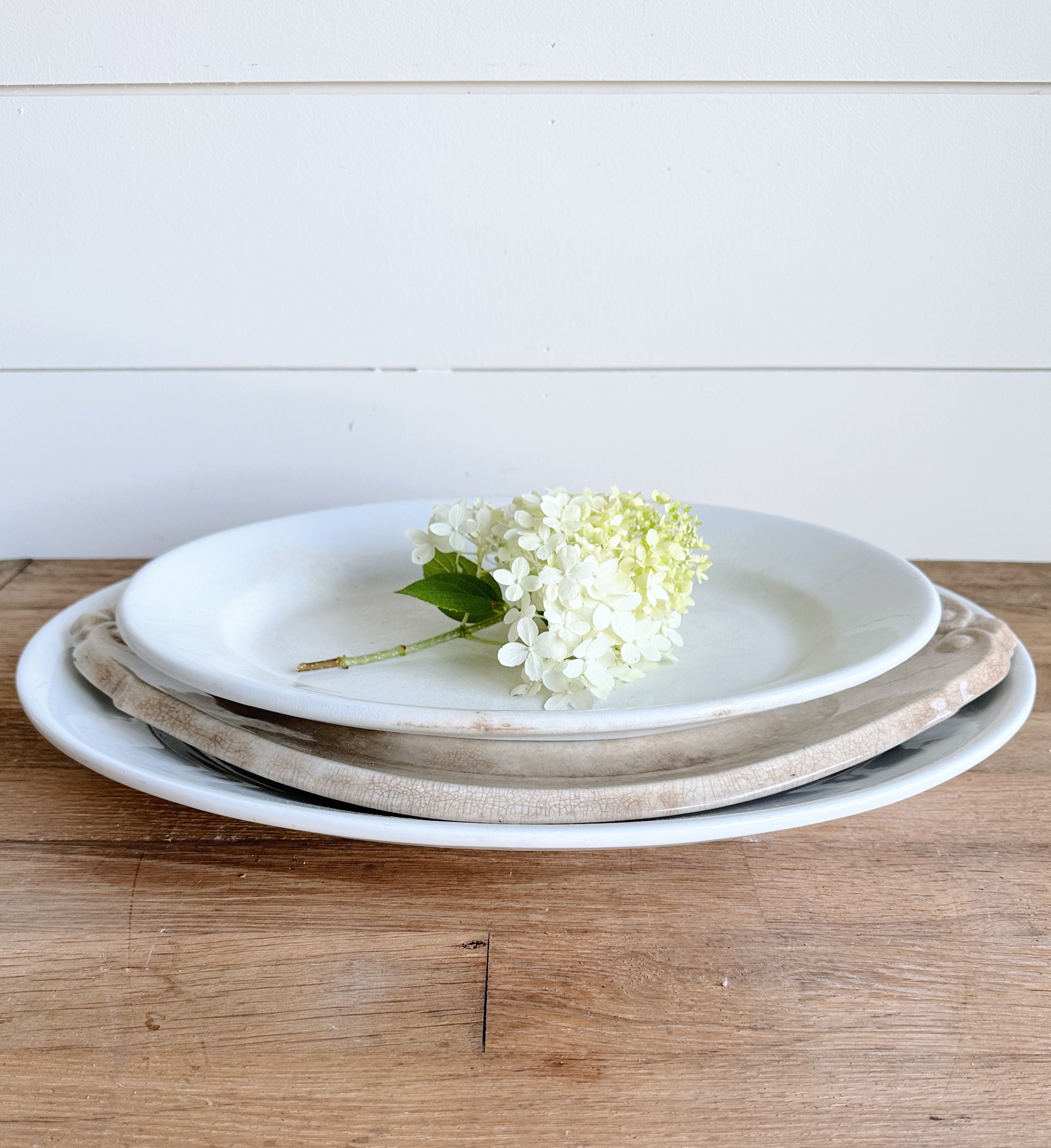 Collection of Antique Ironstone Platters