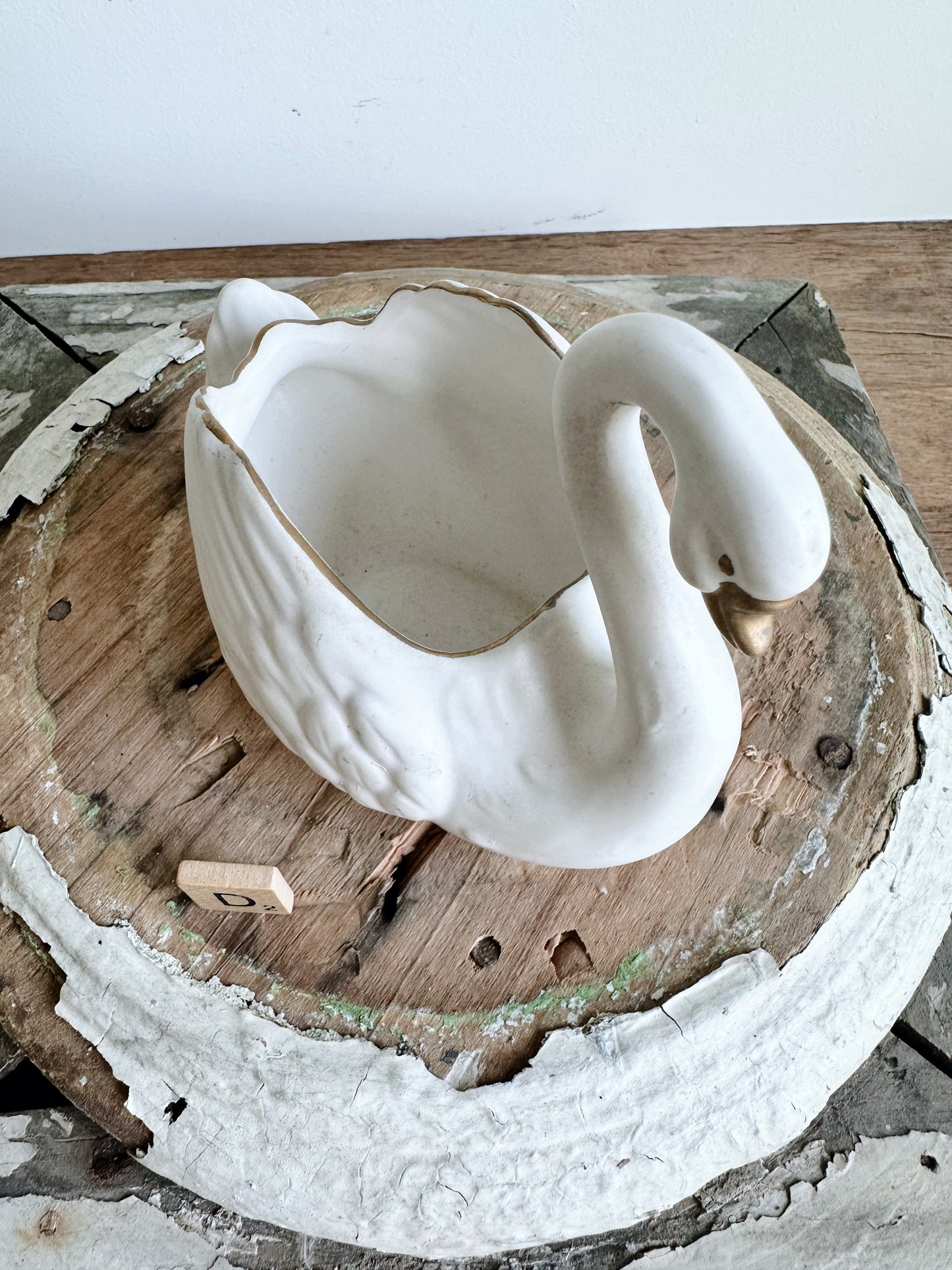 Vintage Swan Planter (Japan)