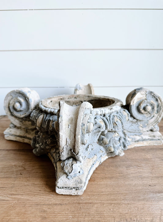 Gorgeous Antique Plaster Capital