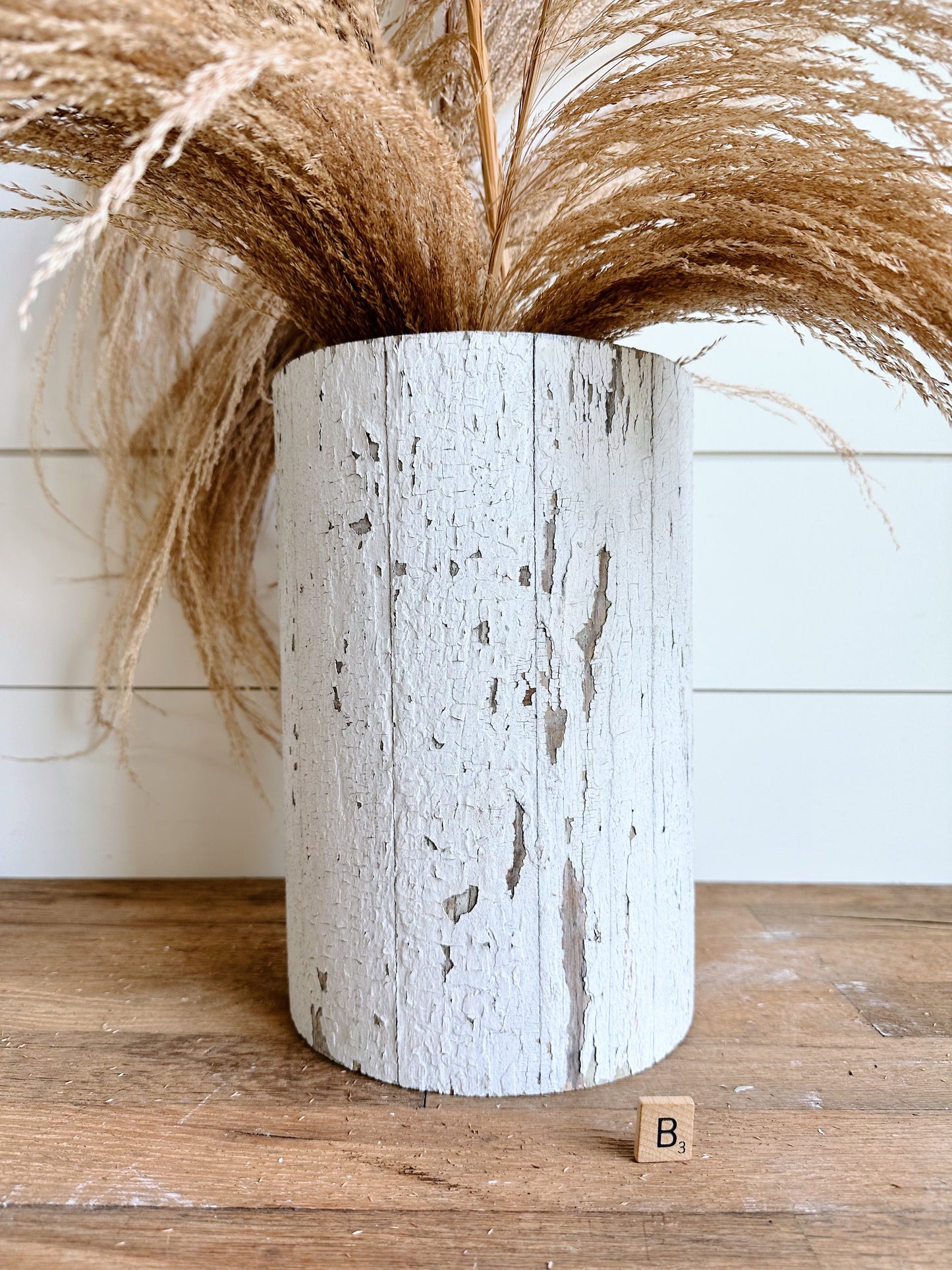 Salvaged Chippy Column Vase