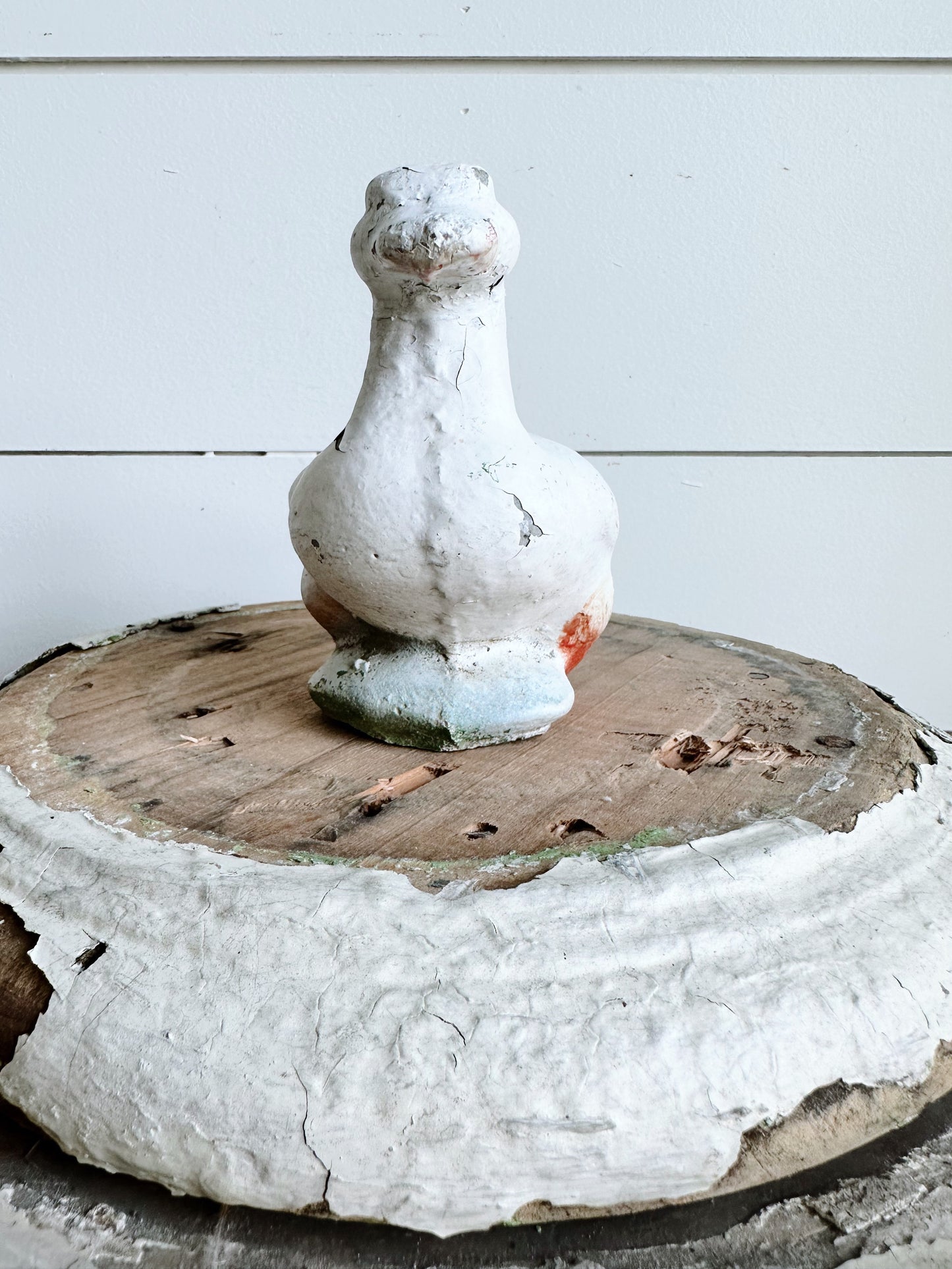 Chippy Vintage Concrete Duck