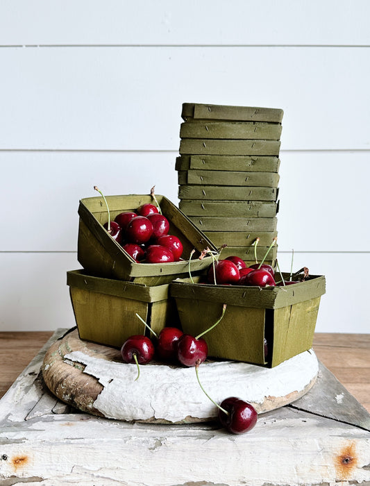 Set of Three New Old Stock Berry Baskets