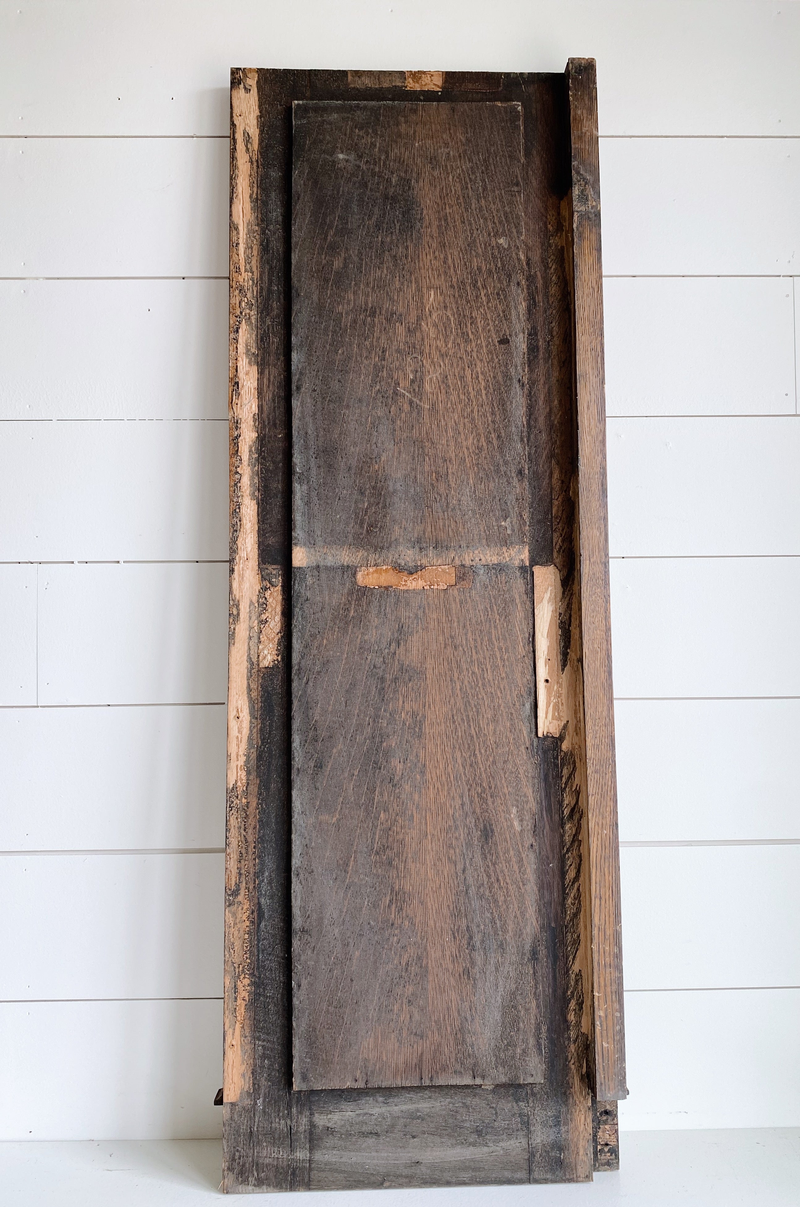 Salvaged Antique Oak Piano End Panel