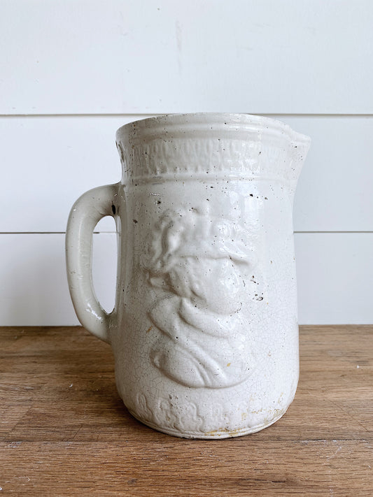 Gorgeous Antique Stoneware Pitcher