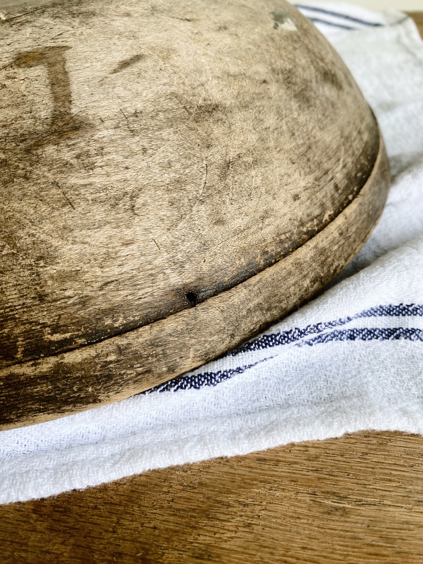 Antique Wood Bowl