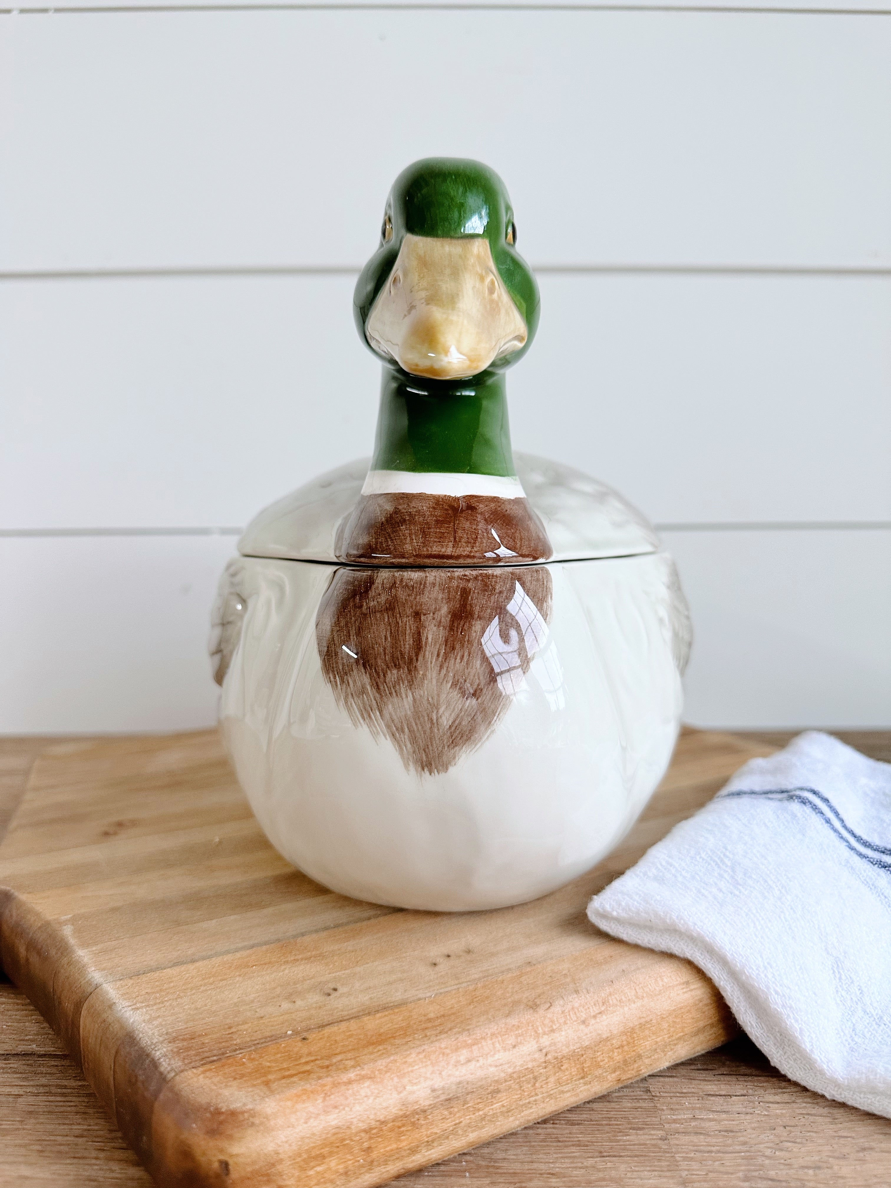 Vintage Mallard Duck Tureen (hand crafted in Japan)