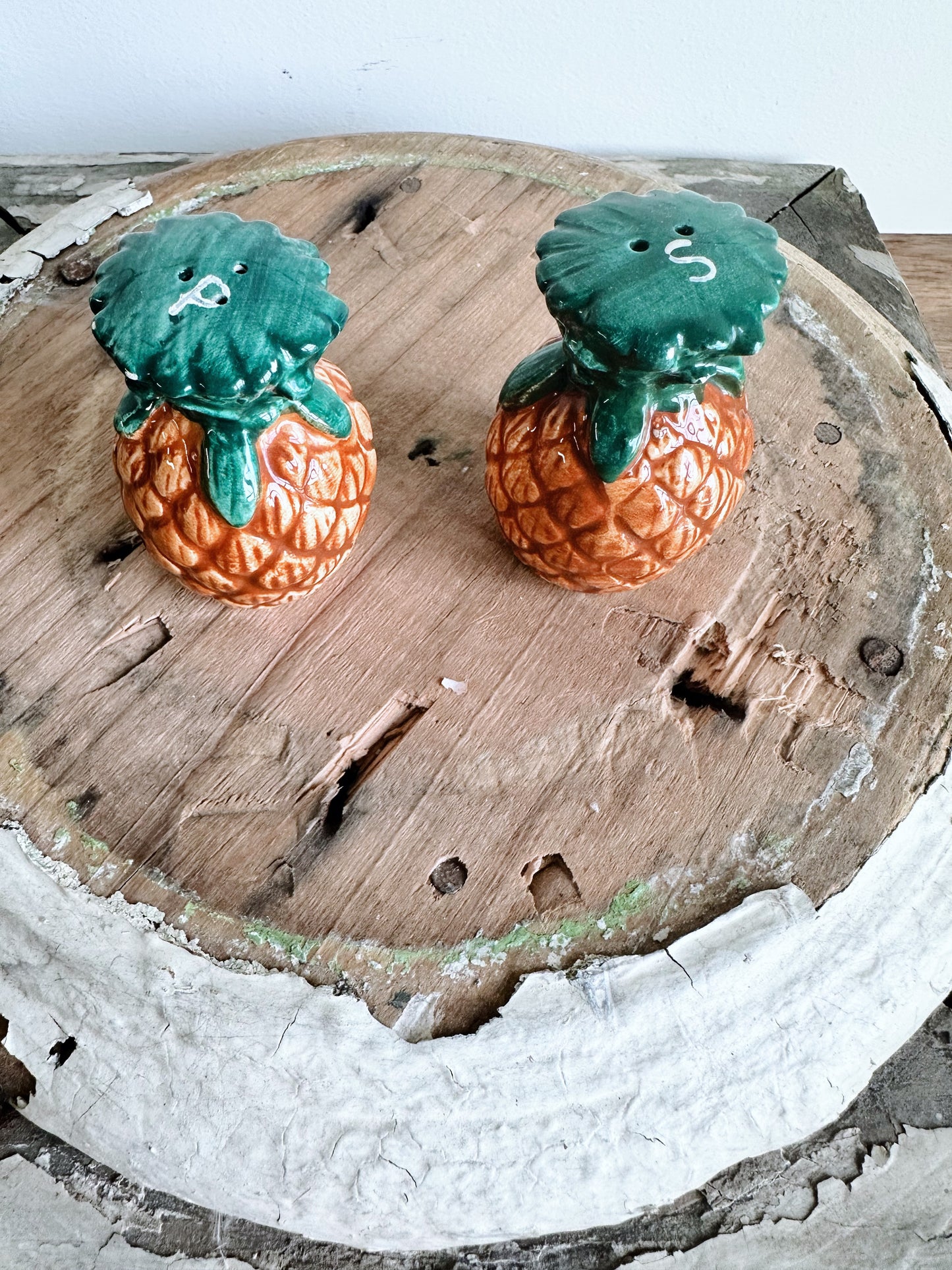 Vintage Pineapple (Japan) Salt & Pepper Shakers