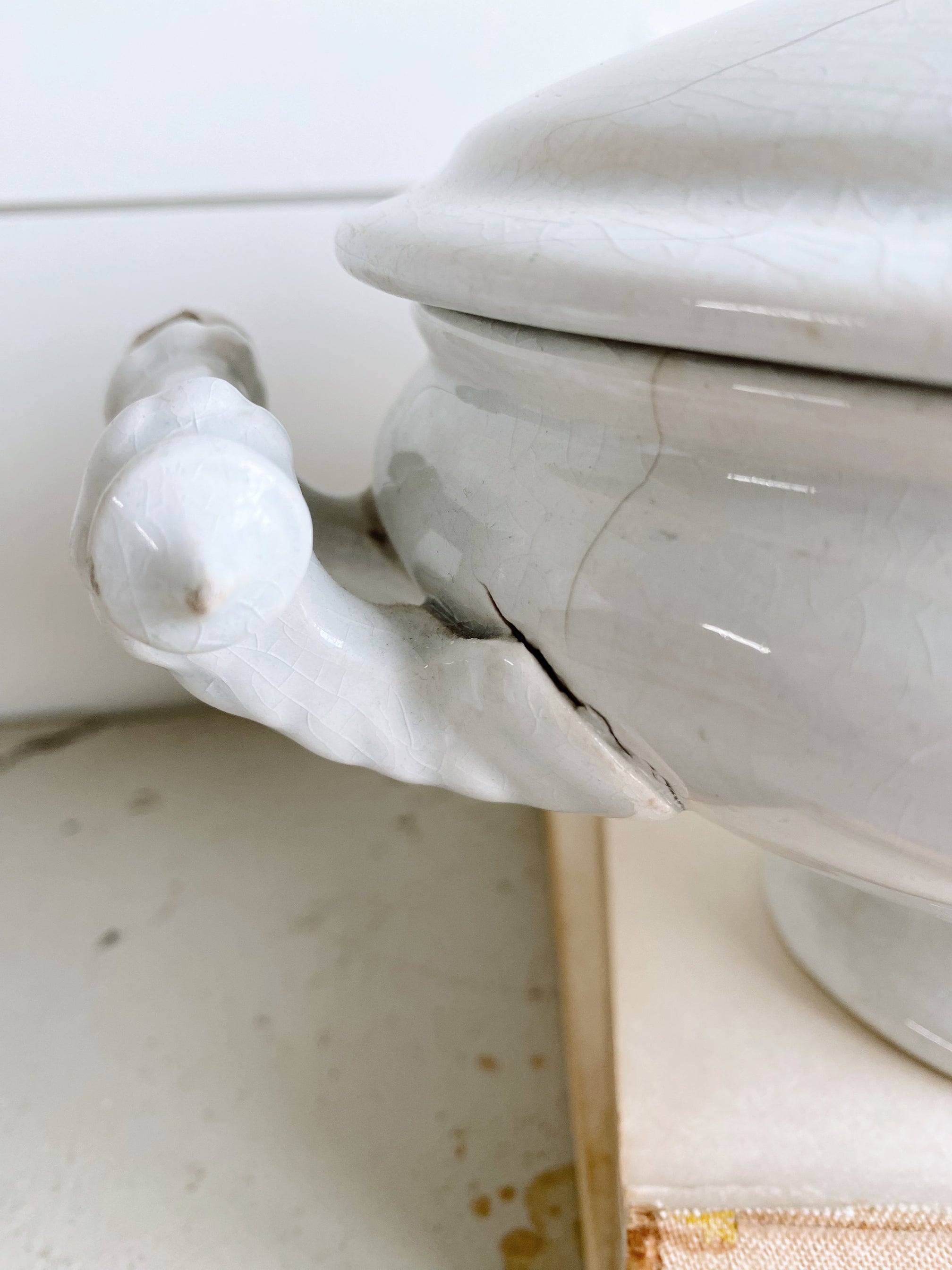 Antique Sebring Bros & Co Ironstone Tureen