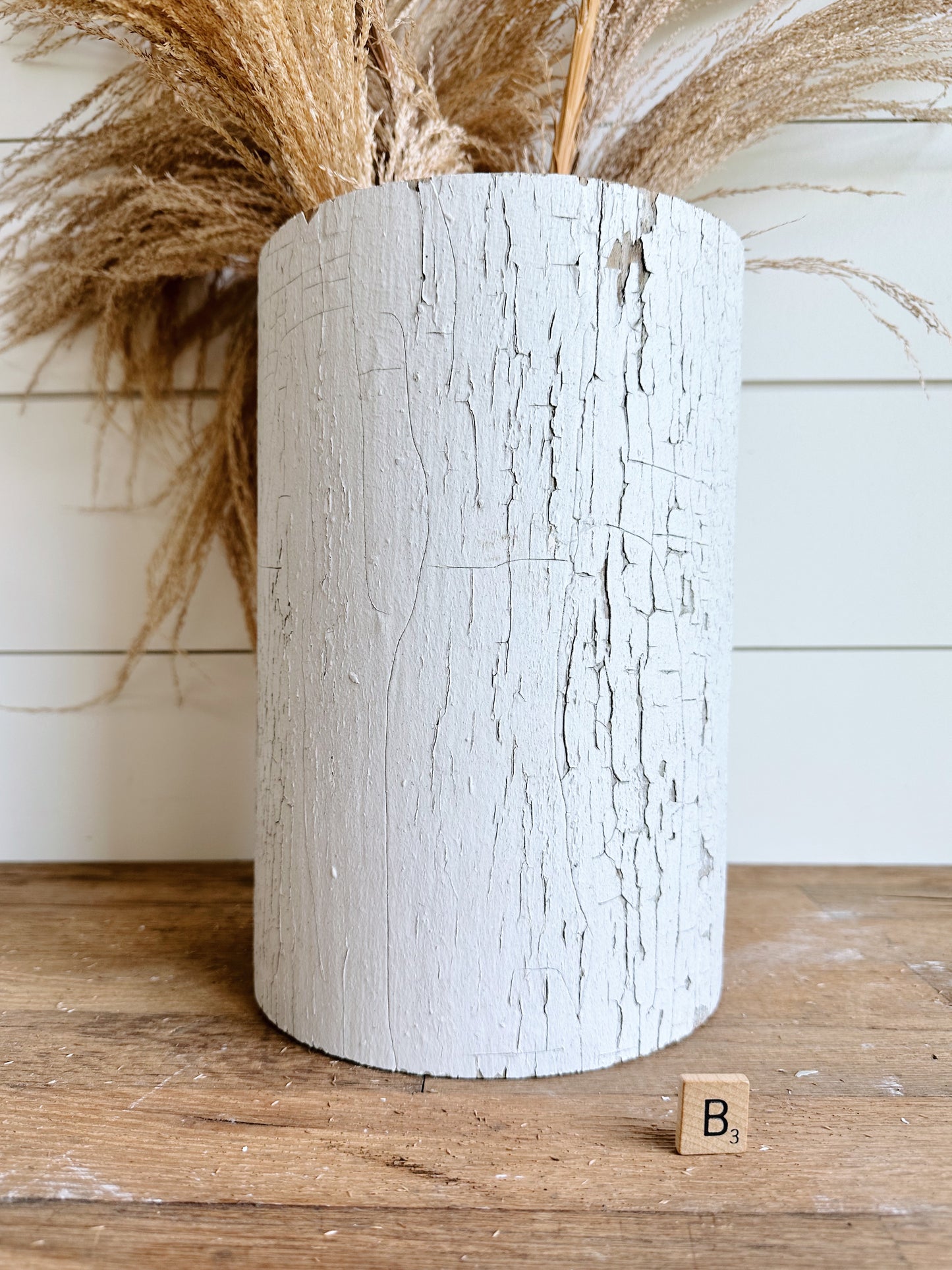 Salvaged Chippy Column Vase