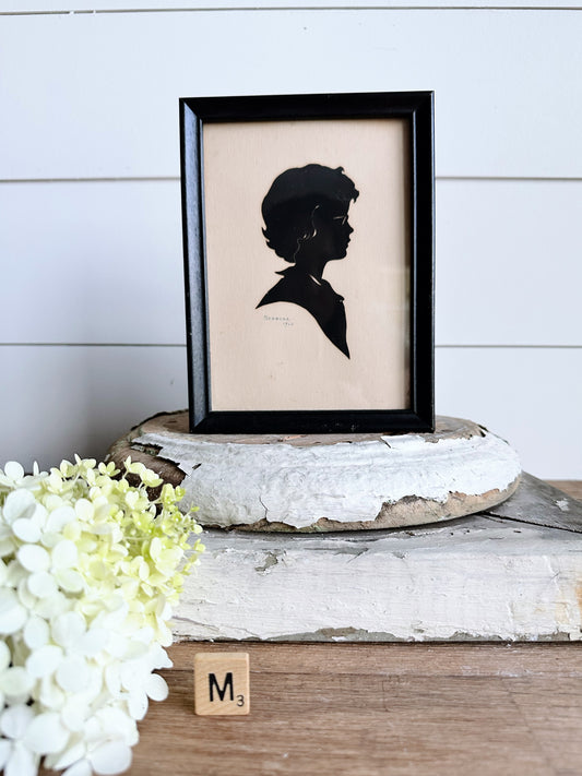 Vintage Hand Cut Silhouette