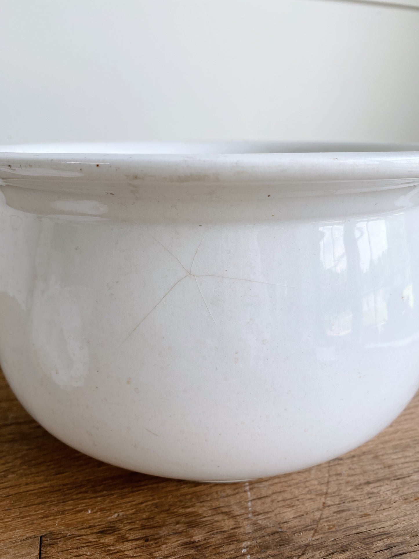 Antique Ironstone Chamber Pot, W.S. George White Granite