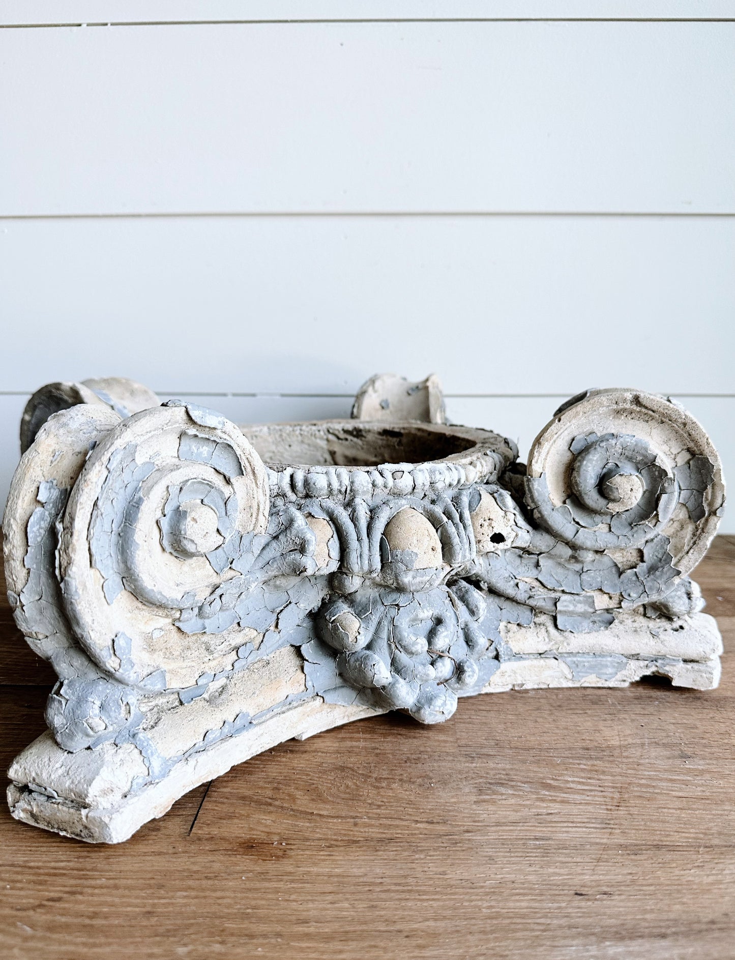 Gorgeous Antique Plaster Capital