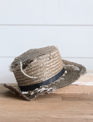 Authentic Tattered Amish Child’s Hat