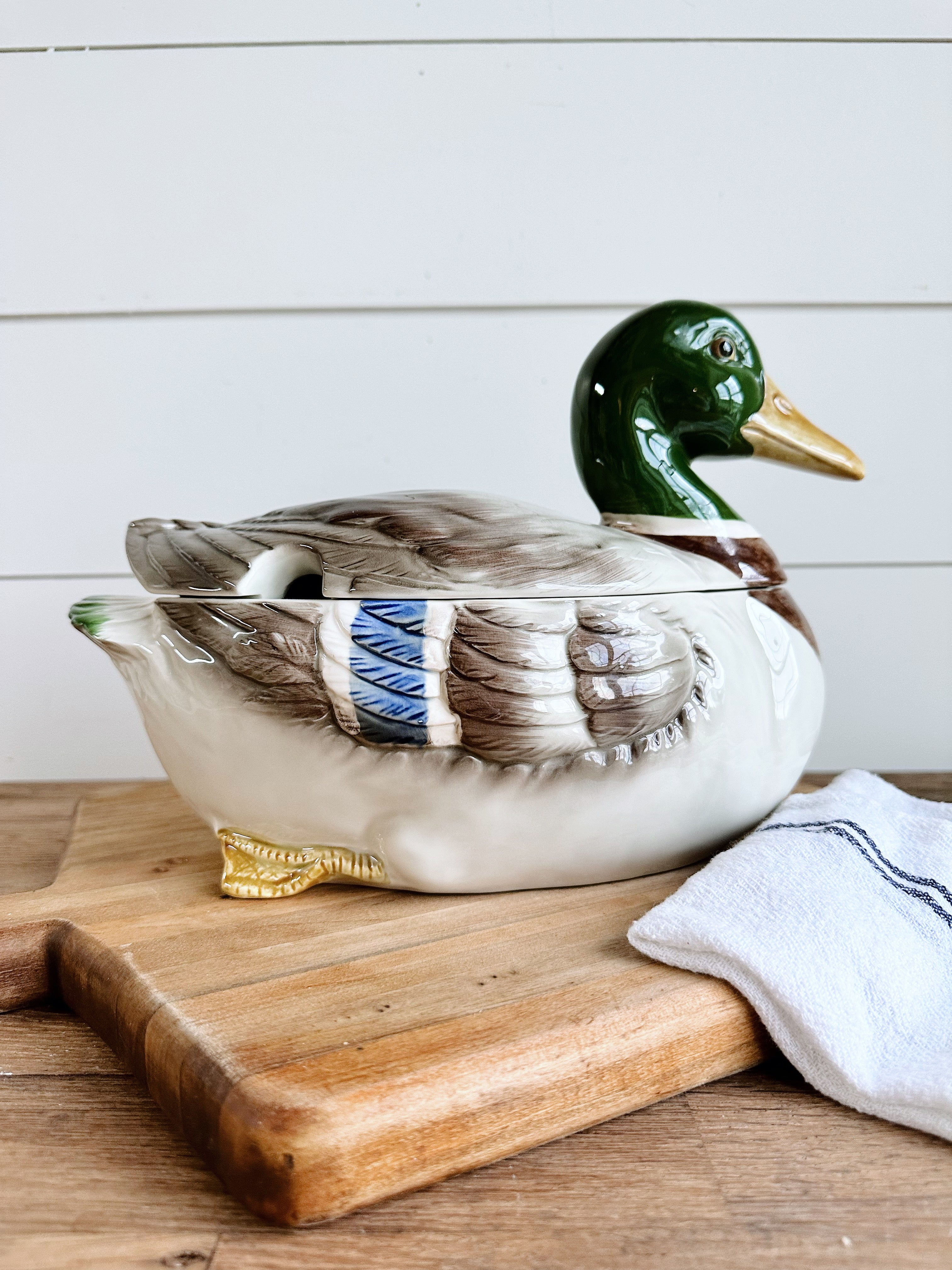 Vintage Mallard Duck Tureen (hand crafted in Japan)