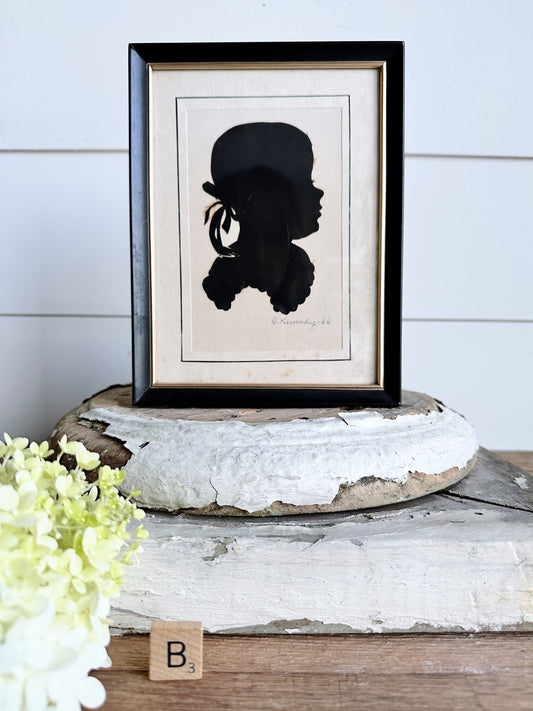 Vintage Hand Cut Silhouette