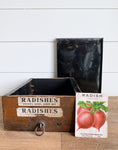 Vintage Radish Seed Box