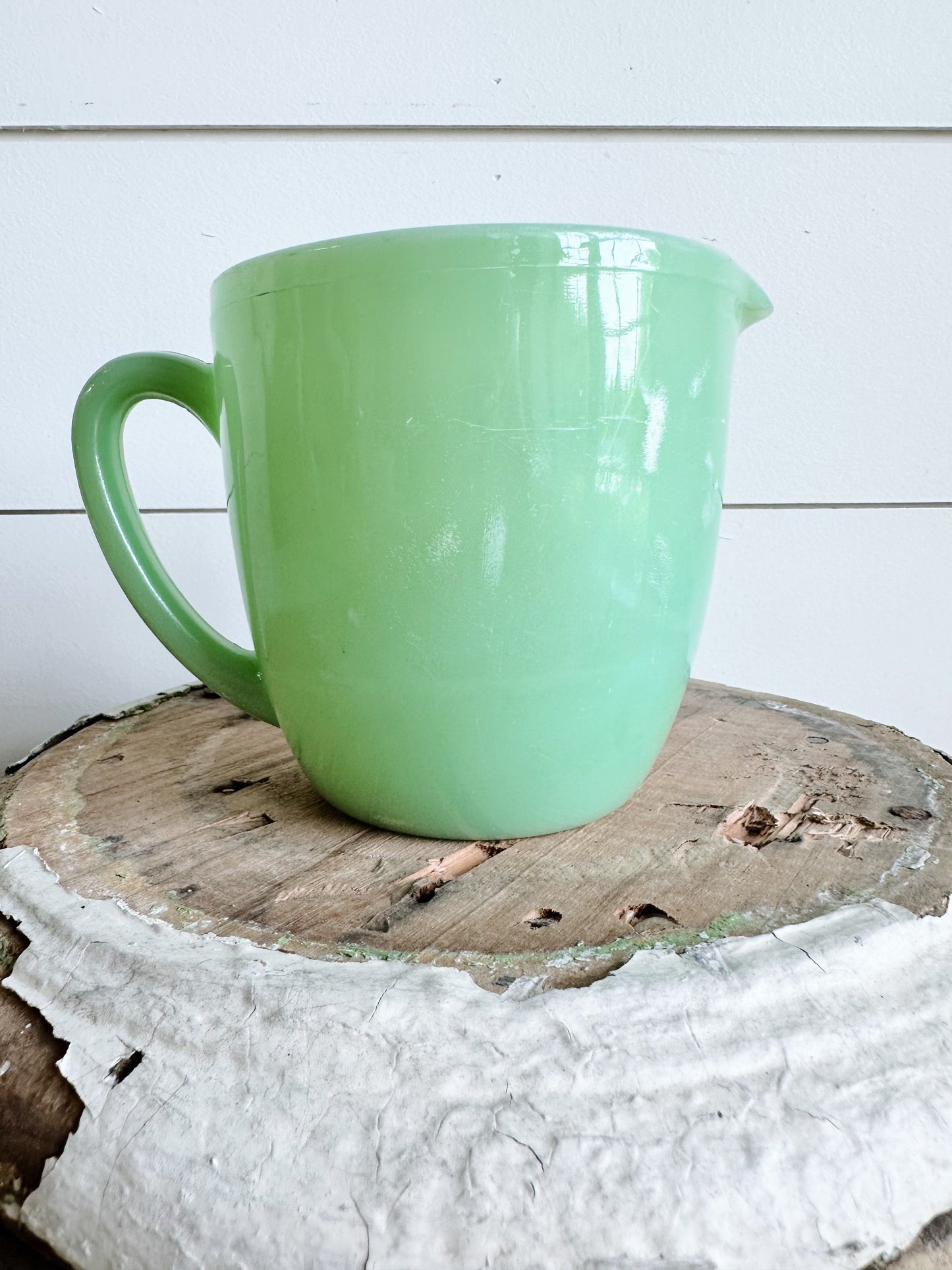 Vintage Fire King Jadeite Milk Pitcher