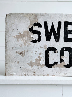 Authentic Vintage Two Sided Sweet Corn Sign