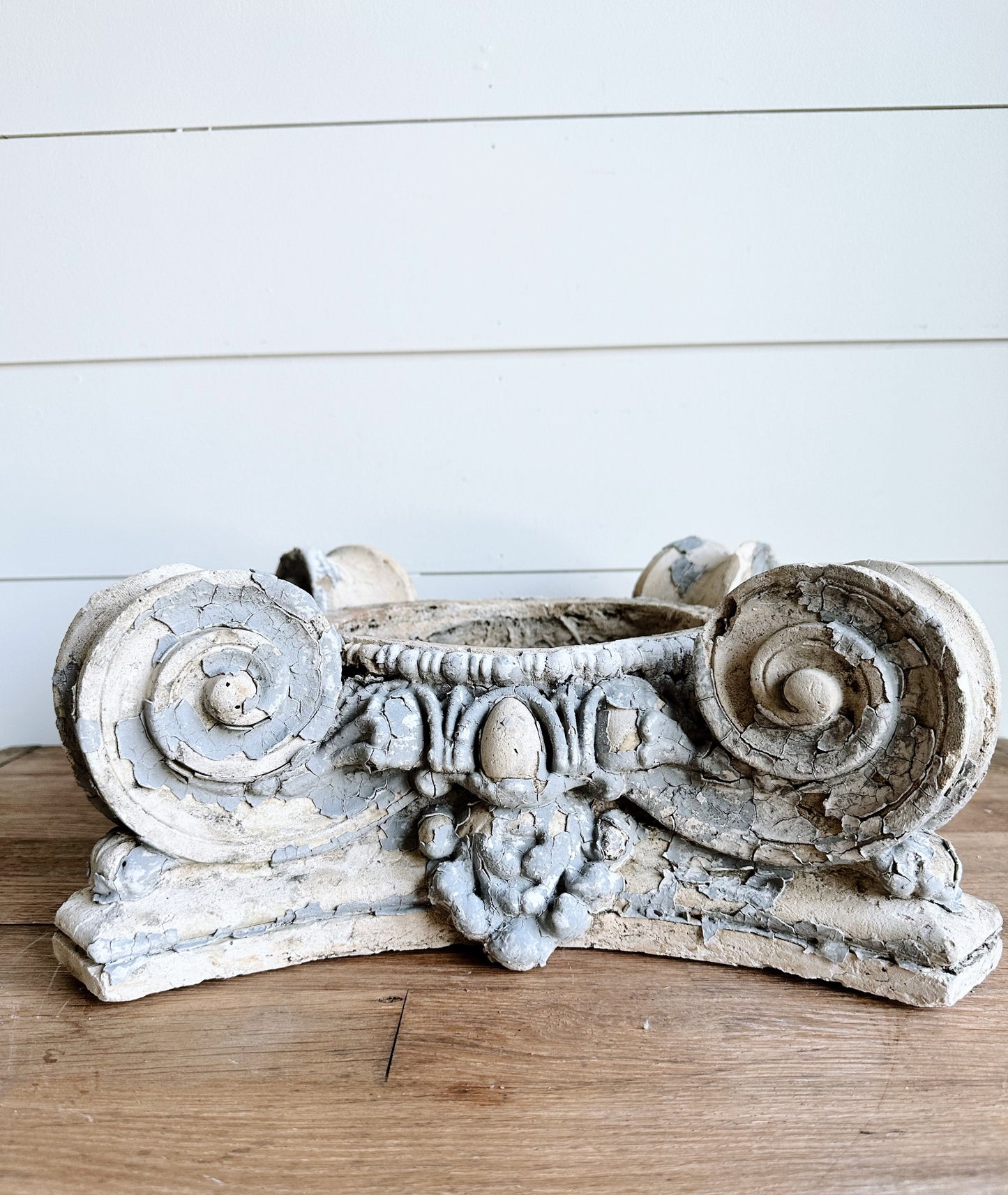 Gorgeous Antique Plaster Capital