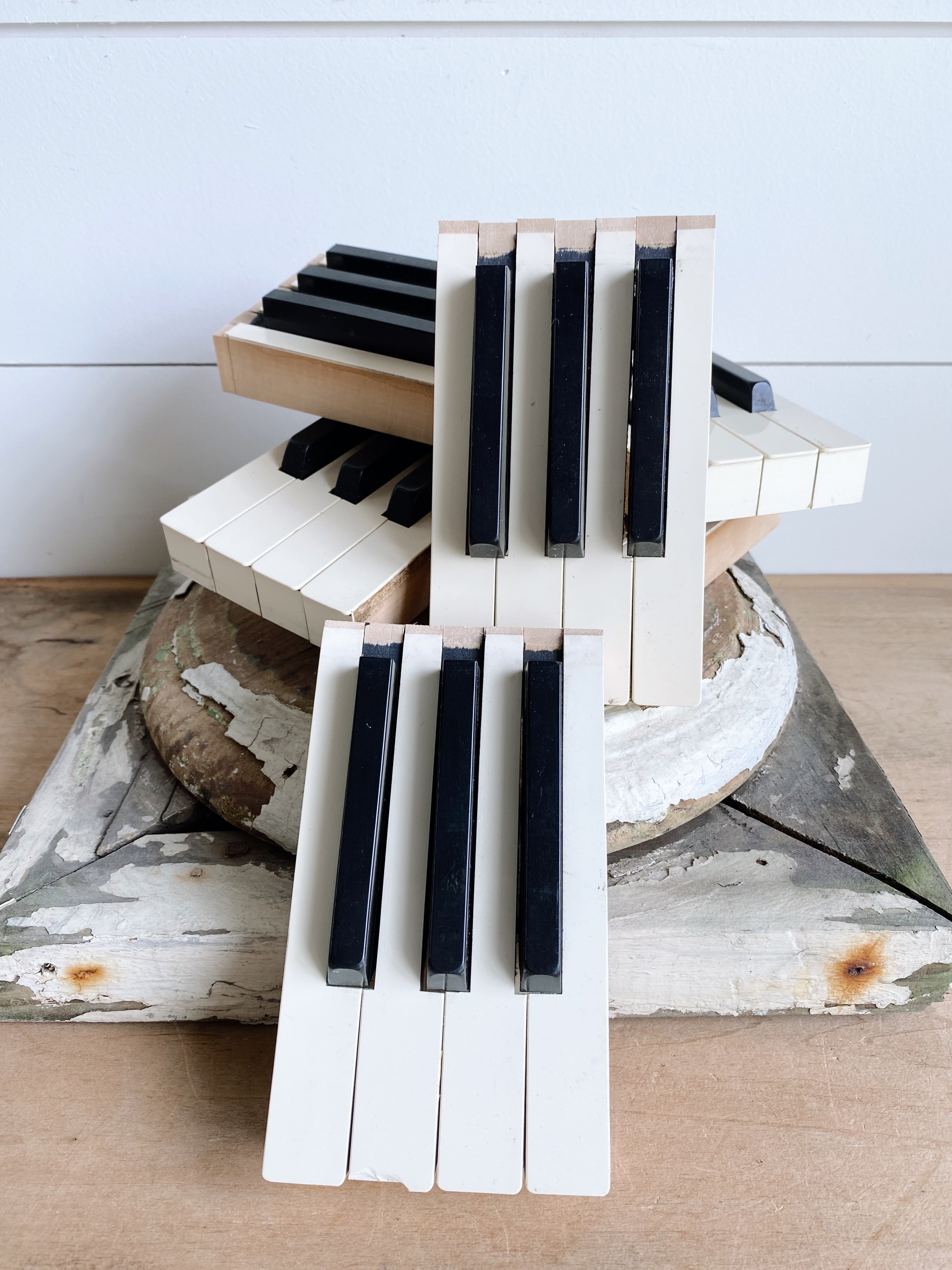 Salvaged Piano Keys (7 keys)