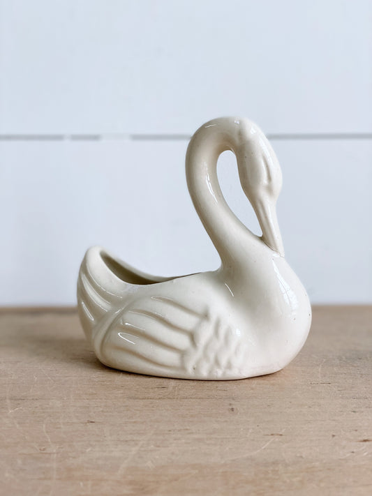 Vintage Swan Planter